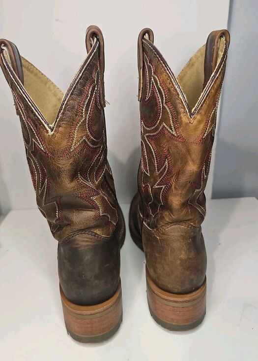 Double H DH3560 Men\'s 7.5 EE Brown Leather Western Work Boots USA main image 5